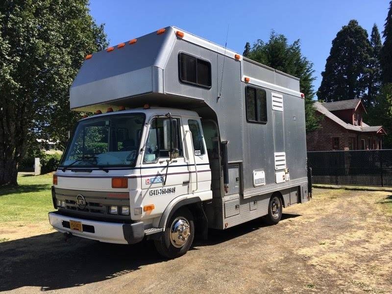 Picture 1/15 of a 2000 Custom Aluminum Camper on UD Nissan Diesel 1800 Truck for sale in San Diego, California