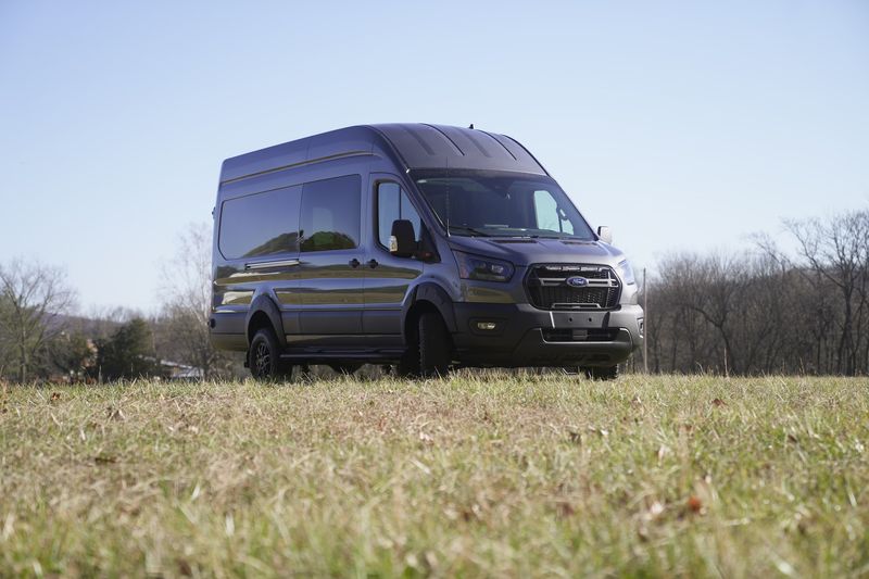 Picture 3/13 of a 2023 Carbonized Gray Trail Ford Transit 350 High-Roof EXT for sale in Fayetteville, Arkansas