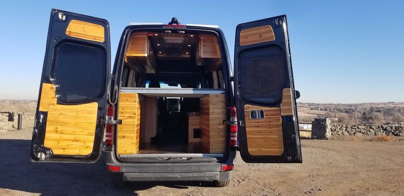 Picture 2/10 of a  Camping Van 2014 Black Mercedes-Benz Hi Roof Sprinter 2500  for sale in Boulder, Colorado