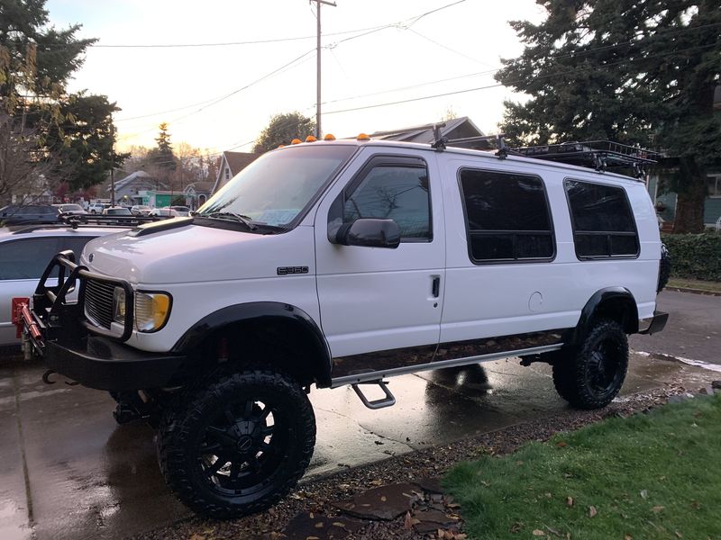 Picture 1/12 of a 1994 Ford E350 with 2002 suspension 4x4 Adventure Van  for sale in Salem, Oregon