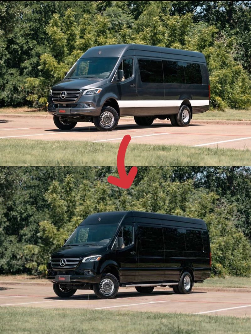 Picture 3/4 of a 2023 Mercedes Benz Sprinter 3500XD 170 Extended AWD • 15 Pas for sale in Addison, Texas