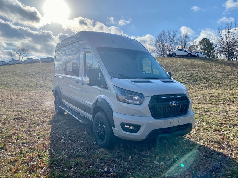 Picture 2/5 of a 2023 NEW Avalanche Gray Ford Transit 350 Trail High-Roof AWD for sale in Fayetteville, Arkansas