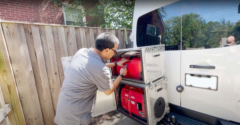 Picture 2/11 of a Off Grid Stealth Van w/ Garage + Solar & Generator for sale in Arlington, Virginia