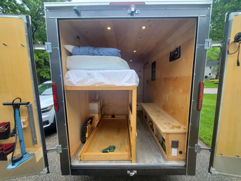 Picture 2/21 of a 6 FT x 12 FT Mountain Bike Micro Camper (or Road Bike)   for sale in Severna Park, Maryland