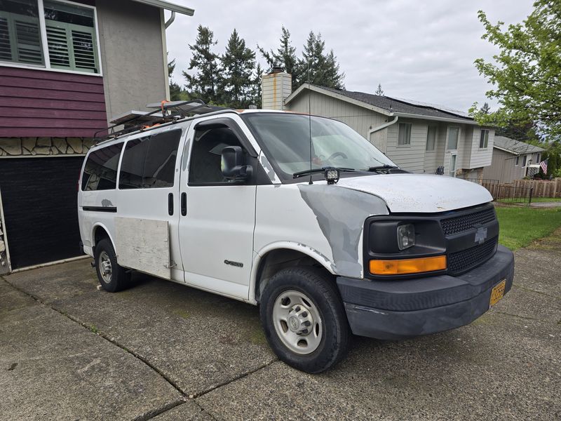 Picture 1/45 of a 2006 Chevy Express 2500 RV Camper Conversion - Needs Repair for sale in Gresham, Oregon