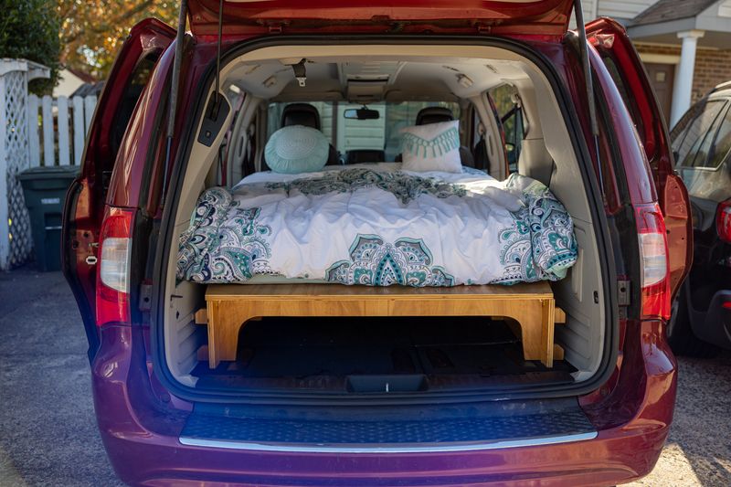 Picture 2/15 of a 2014 Chrysler Town & Country with camping insert and bed! for sale in Brooklyn, New York