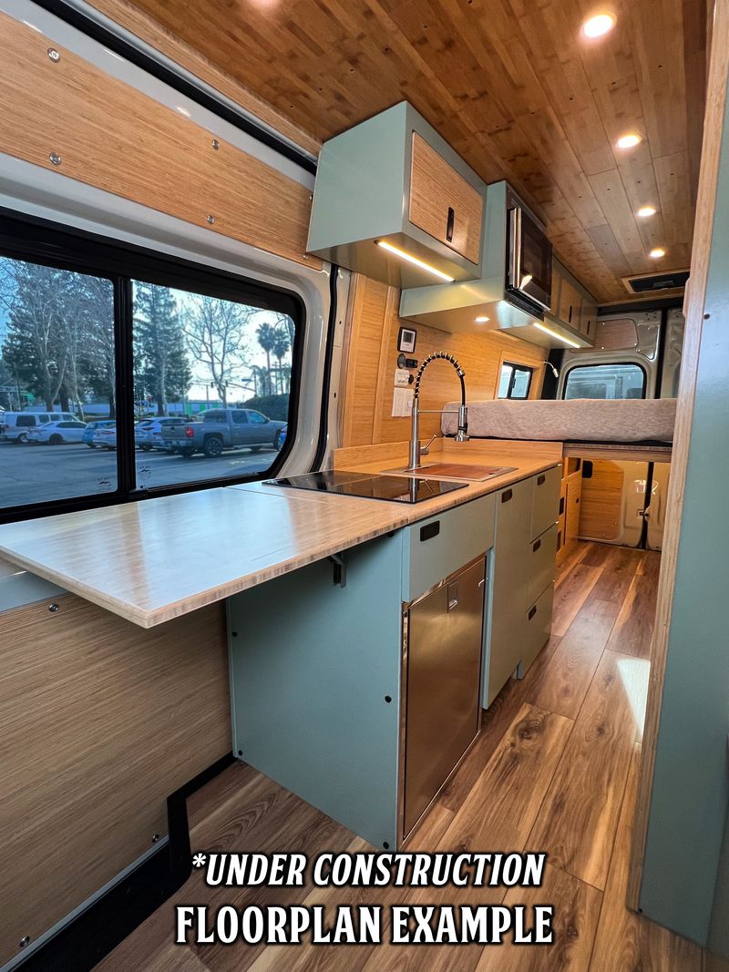 Picture 5/13 of a AWD New 23ft Mercedes Campervan with Shower, AC, Heater for sale in Rancho Cordova, California