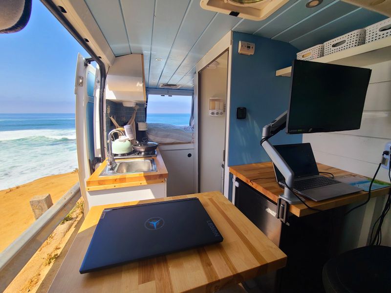 Picture 1/19 of a Off grid Camper Van with Remote work capability for sale in San Diego, California