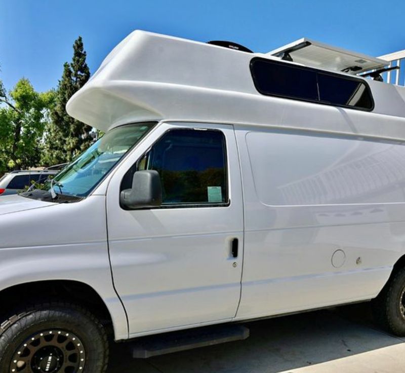 Picture 1/19 of a White 2012 Ford E-150 Series Van with topper, 4.6L V8 for sale in Henderson, Nevada