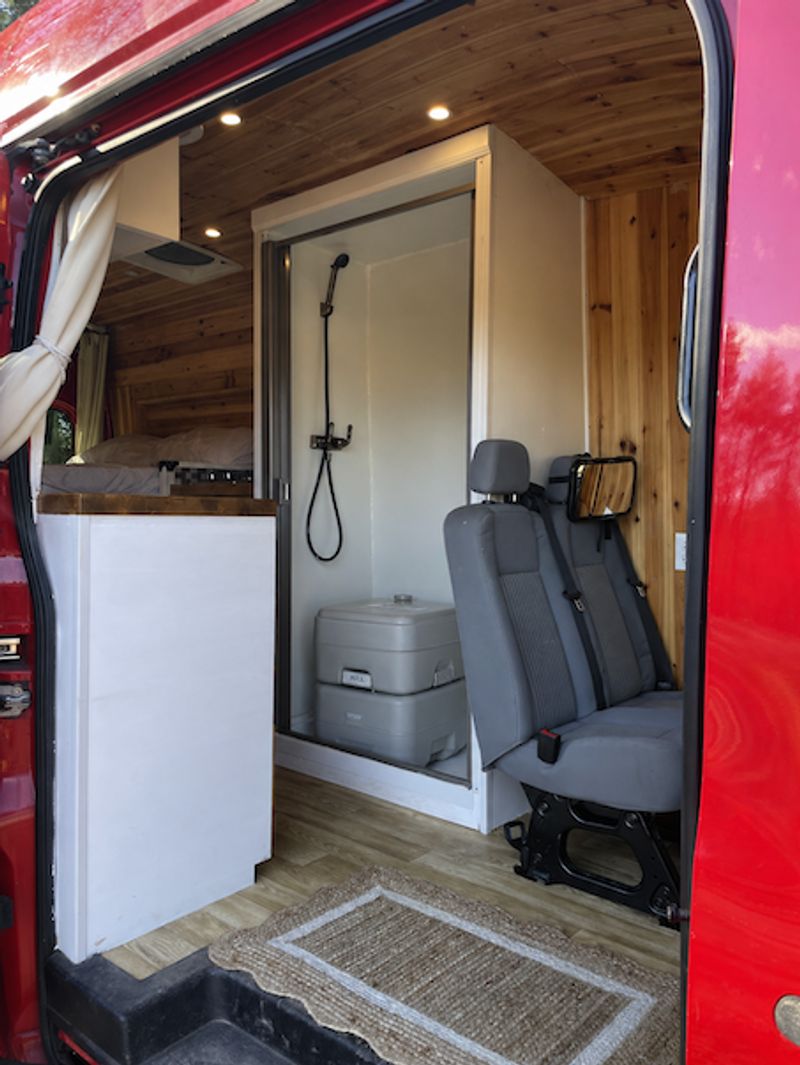 Picture 3/18 of a 2015 Ford Transit High Roof with hot shower, seats 4! for sale in Maynard, Massachusetts