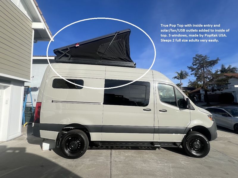 Picture 2/45 of a 2024 Sprinter AWD Pop Top Weekender for sale in Encinitas, California