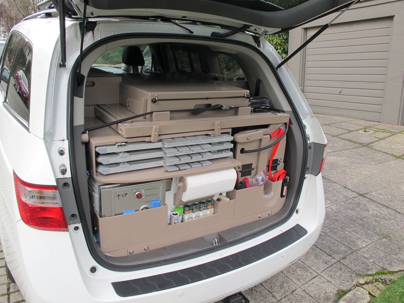Picture 2/5 of a 2011 Honda Odyssey Custom Camping Van for sale in Seattle, Washington