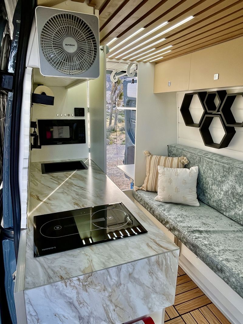 Picture 4/23 of a Homey Van with Genius shower, Diesel cooker, Big garage for sale in Los Angeles, California