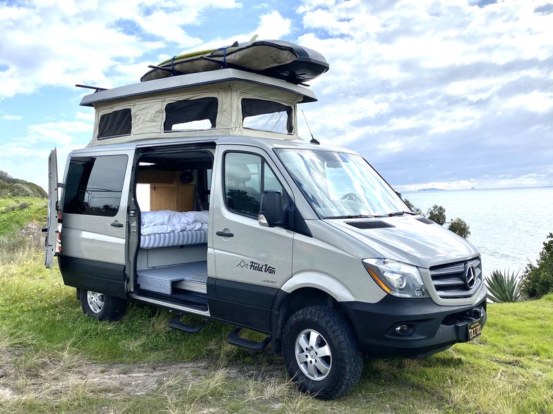 Picture 1/25 of a 2016 4X4 Sprinter 144" wheel base.  Sleeps 4. Seatbelts 6-9. for sale in Santa Barbara, California