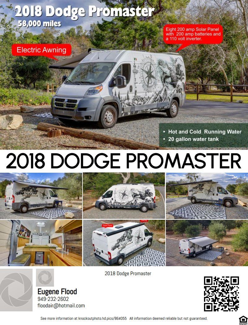 Picture 1/10 of a 2018 RAM ProMaster for sale in Mission Viejo, California
