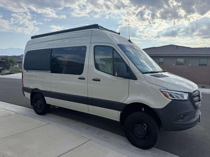 Picture 1/30 of a 2024 AWD Sprinter 144” Pebble Gray (tan) Converted Van for sale in Saint George, Utah