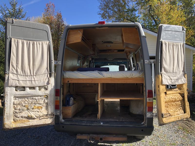 Picture 6/25 of a Camper Van for sale: kitchen, queen bed, table, storage for sale in Salt Lake City, Utah