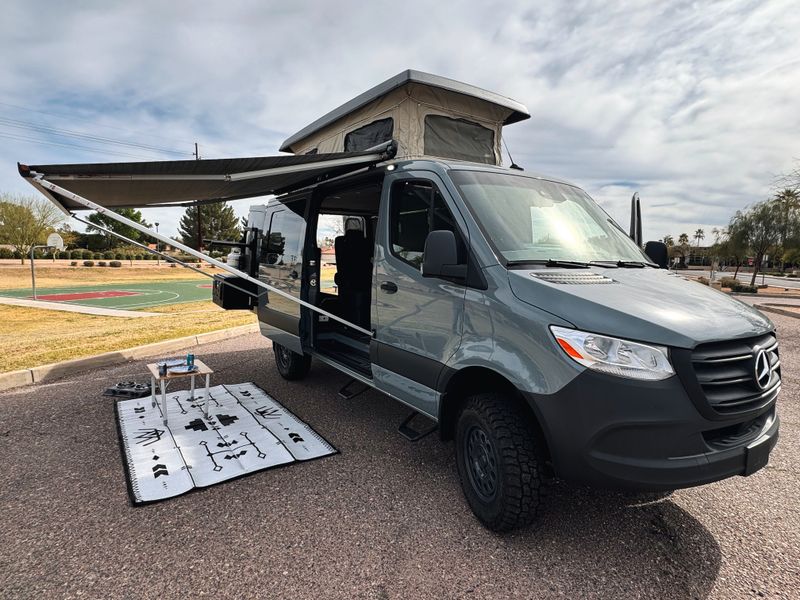 Picture 1/21 of a 2022 Mercedes  4X4 Sportsmobile Pop Top Camper 200 miles  for sale in Tempe, Arizona