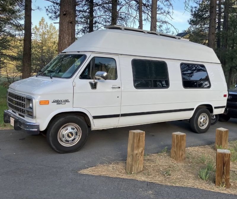 Picture 1/5 of a 1994 Chevy G30 High Top Camper Van Fully Built & Road-Ready for sale in San Diego, California