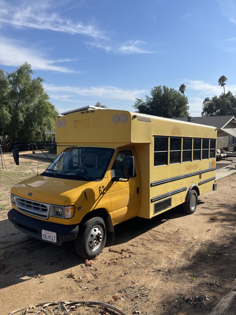 Picture 1/8 of a 2002 ford E450 7.3 power stroke skoolie for sale in Riverside, California