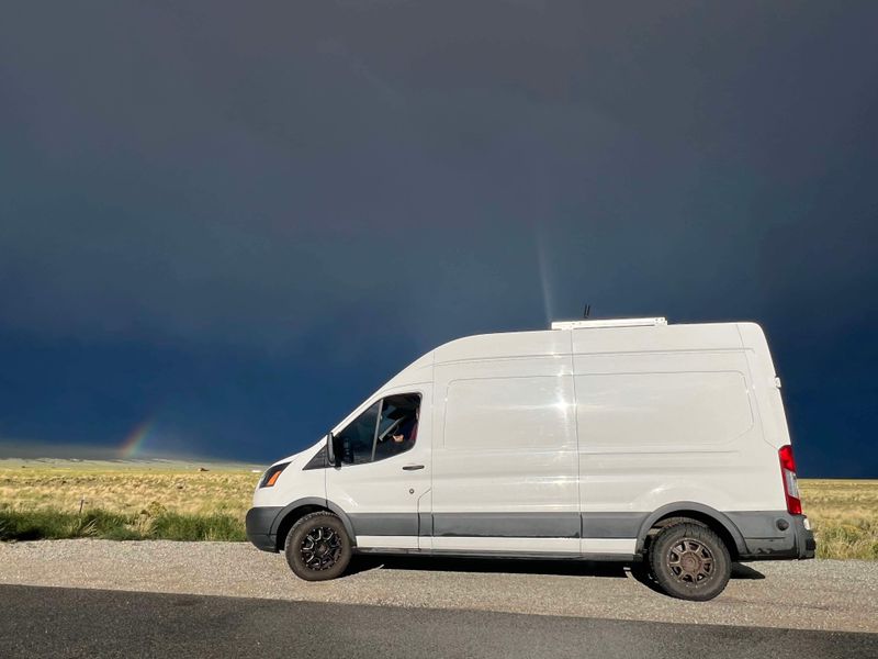 Picture 1/9 of a 2017 Transit 250 RWD Conversion with garage and queen bed for sale in Larkspur, Colorado