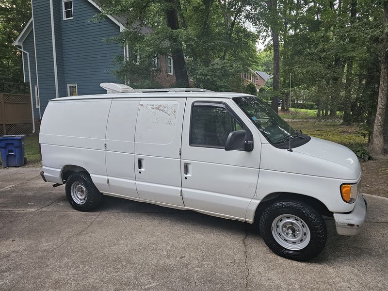 Picture 2/17 of a 1995 Ford E-150, "La Vaca Blanca" 🐮 :) for sale in Raleigh, North Carolina