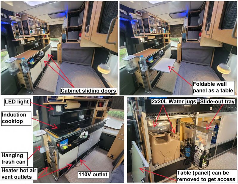 Picture 4/21 of a Low milage affordable campervan for sale in Bellingham, Washington