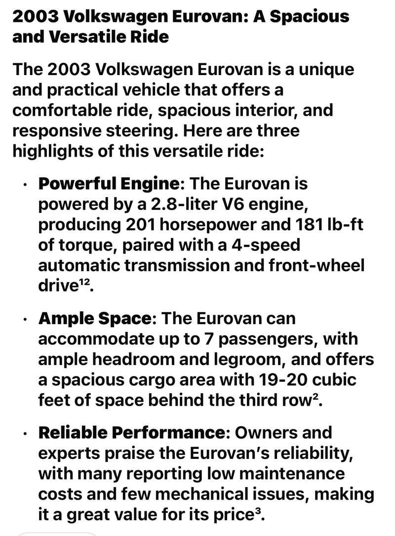 Picture 2/13 of a 2003 VW Eurovan Weekender for sale in Durango, Colorado