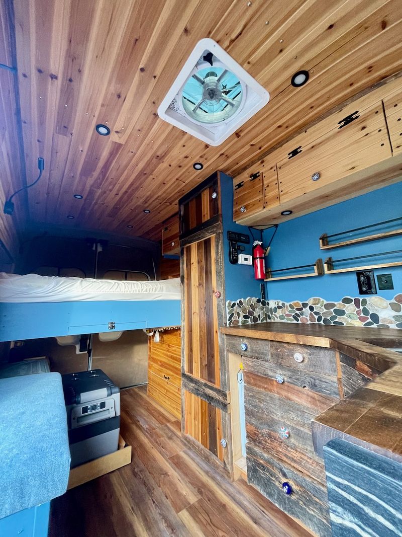 Picture 3/42 of a 2020 Ford Transit Camper Van, Wood stove, Off-grid w/ Solar for sale in Berkeley, California