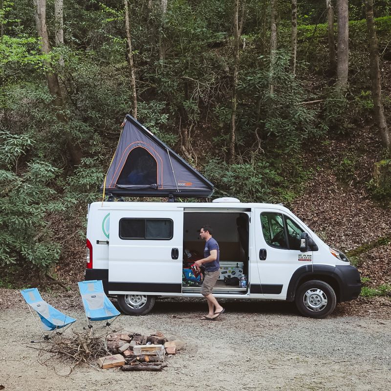 Picture 1/22 of a 2021 Dodge Promaster with Roof Top Tent for sale in Cincinnati, Ohio