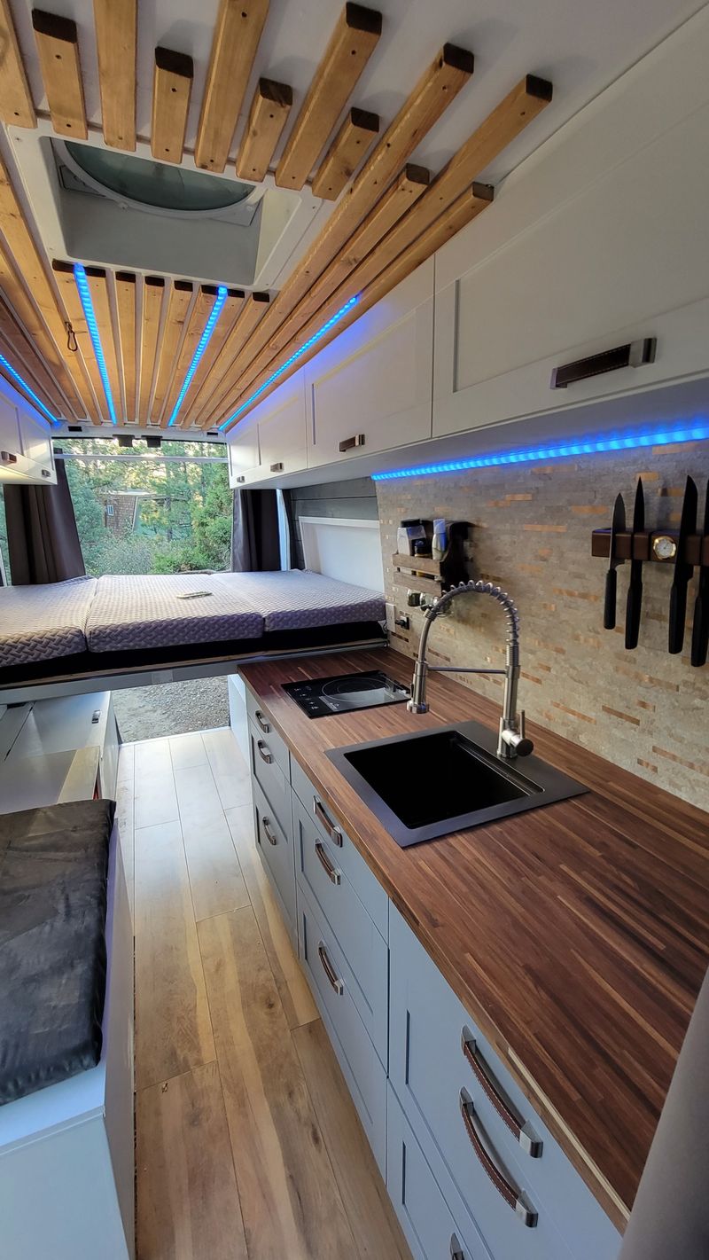 Picture 3/17 of a NEW 2022 Ford Transit Van OFF GRID with inside bathroom  for sale in Big Bear City, California