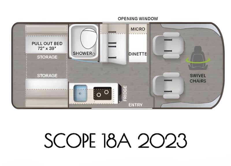 Picture 3/26 of a 2023 THOR MOTOR COACH SCOPE 18A- SPRING PRICING ADJUSTMENT for sale in Nashville, Tennessee