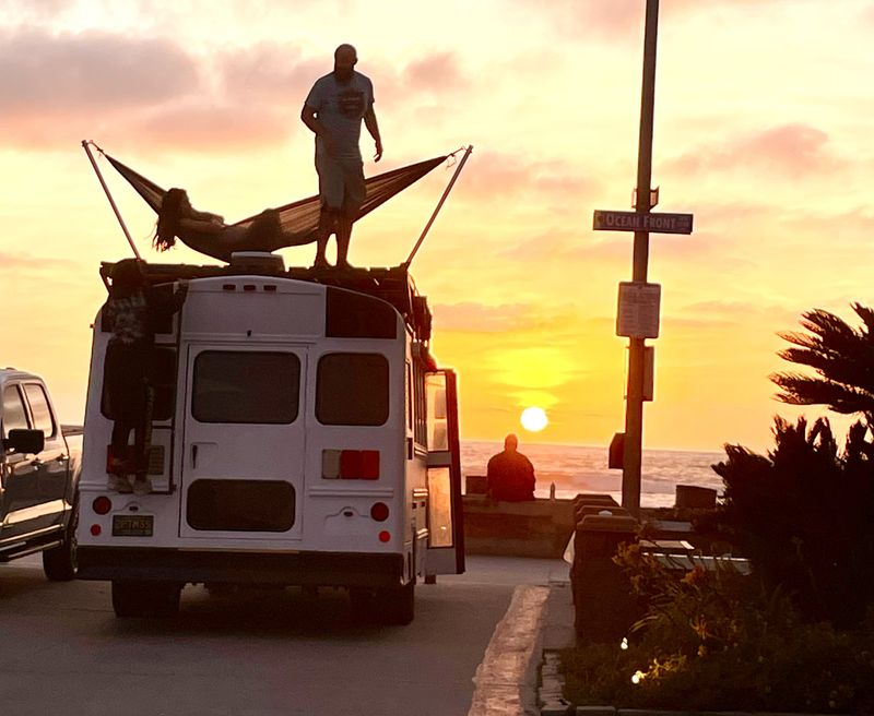 Picture 1/9 of a Skoolie w/ Roofdeck and Full shower! for sale in San Diego, California