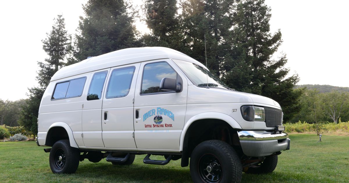 1999 Ford Econoline E150 Cargo Van Camper Van For Sale: 1999 E150