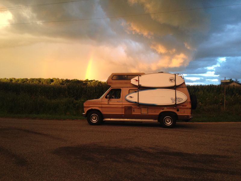 Picture 6/23 of a 1988 Kickass Ford e-150 Hi-top Chariot Camper Van  for sale in Grand Rapids, Michigan