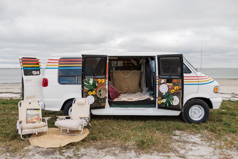 Picture 3/20 of a ☀️🌈🚐 vintage rainbow camper van for sale in Saint Petersburg, Florida