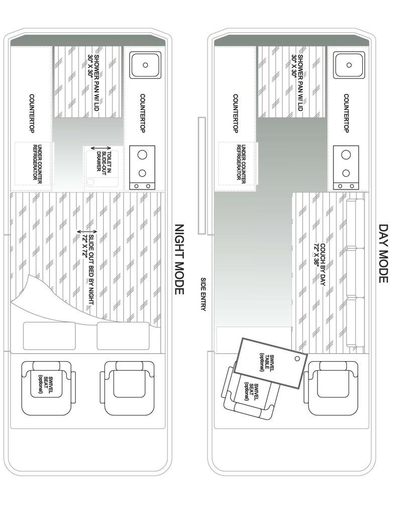 Picture 2/18 of a Open Layout with Hideaway Shower and Toilet for sale in Ventura, California
