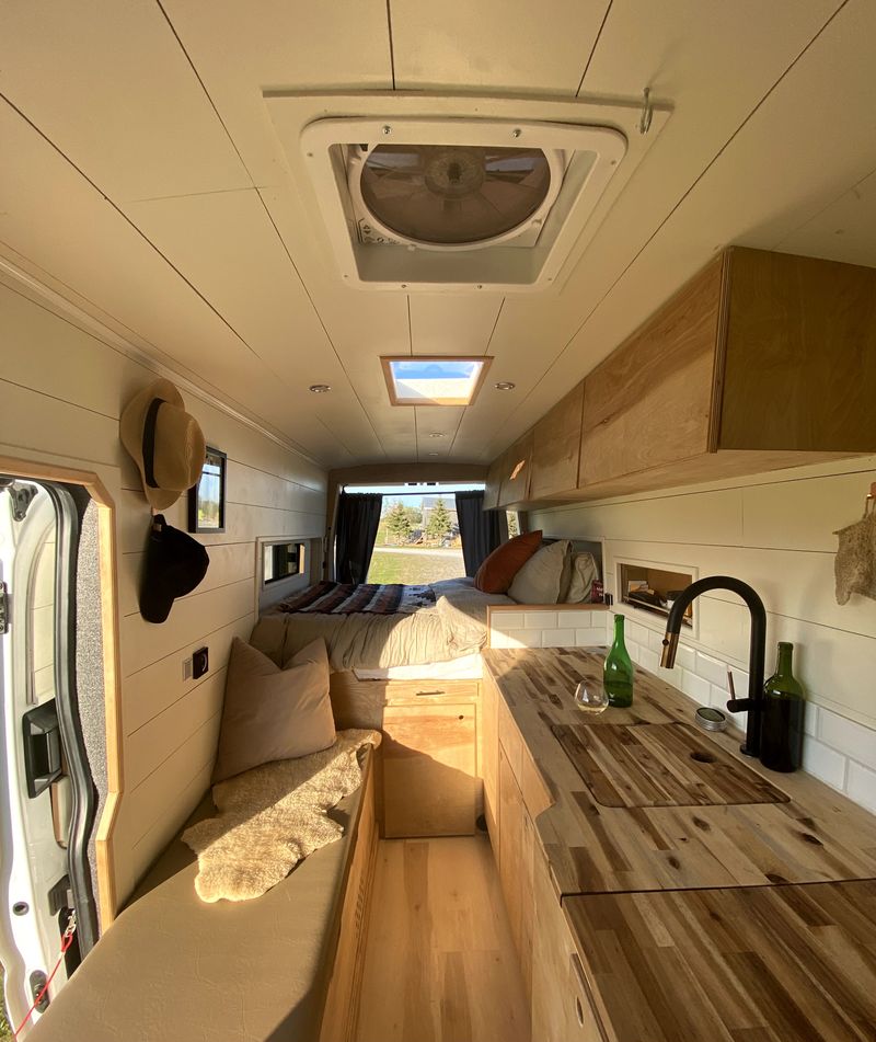 Picture 1/8 of a 2020 Ford Transit 350 Ecoboost Cargo Van High Roof Extended for sale in Oroville, Washington