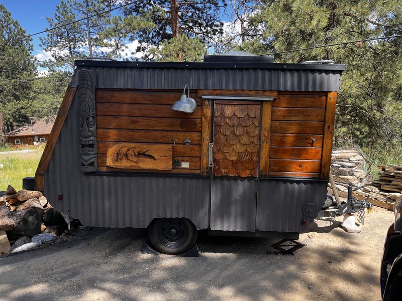 Picture 1/21 of a 1982 remodeled t tViking pop up trailer, 2021 Toyota Trd pro for sale in Evergreen, Colorado