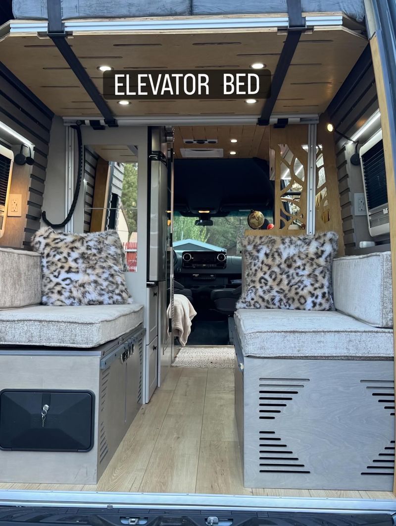 Picture 5/19 of a AWD 2025 NEW 170 Sprinter sits/sleeps 4 (5) ELEVATOR BED for sale in Big Bear City, California