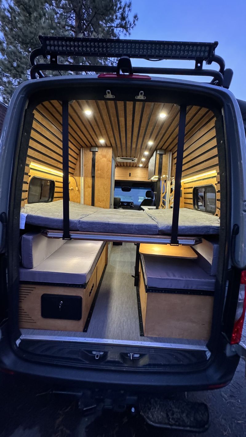 Picture 5/30 of a AWD 144 Sprinter sits & sleeps 4 / ELEVATOR BED / bathroom  for sale in Big Bear City, California