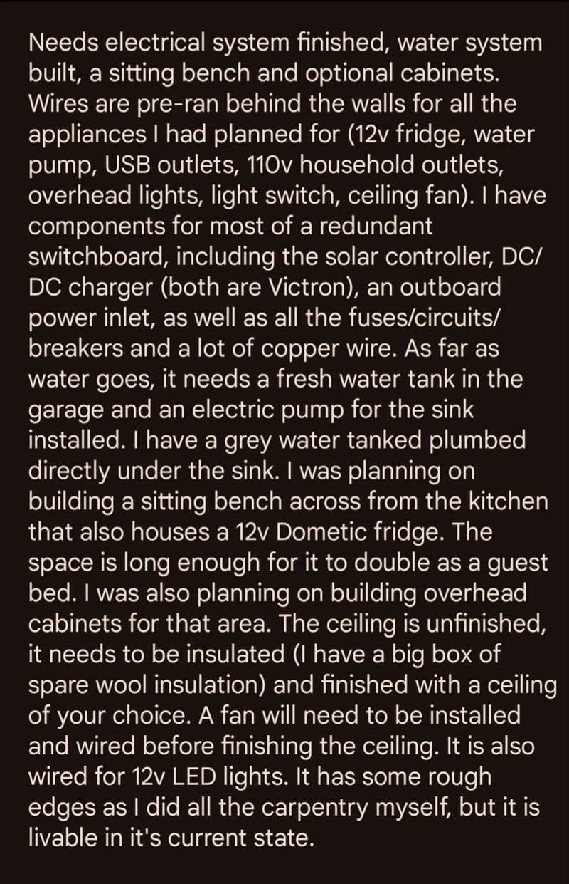 Picture 1/12 of a 2015 Ford Transit 350 EcoBoost Unfinished Conversion for sale in Boise, Idaho