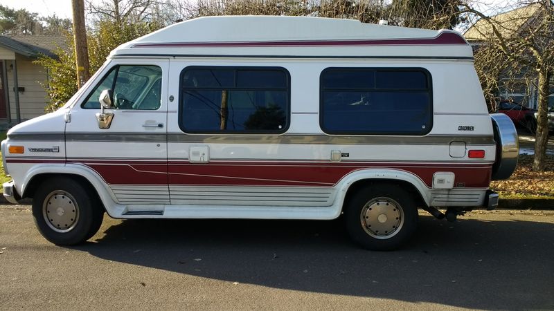 Picture 5/12 of a 1995 GMC hi-top stealth camper for sale in Eugene, Oregon