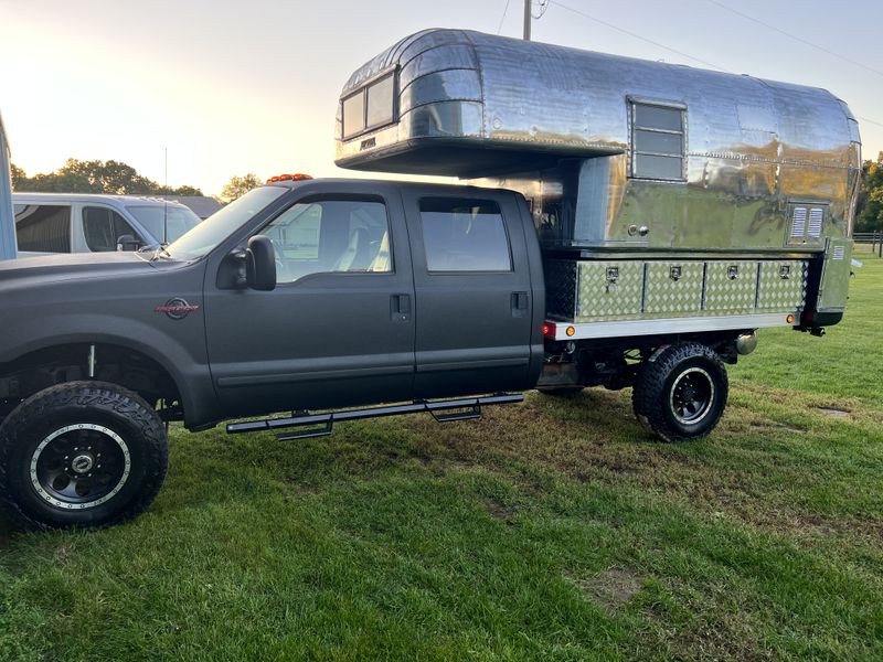 Picture 1/15 of a 2001 Ford F350 4x4 Crew Cab w/ 1966 Avion C-10 for sale in Fowlerville, Michigan