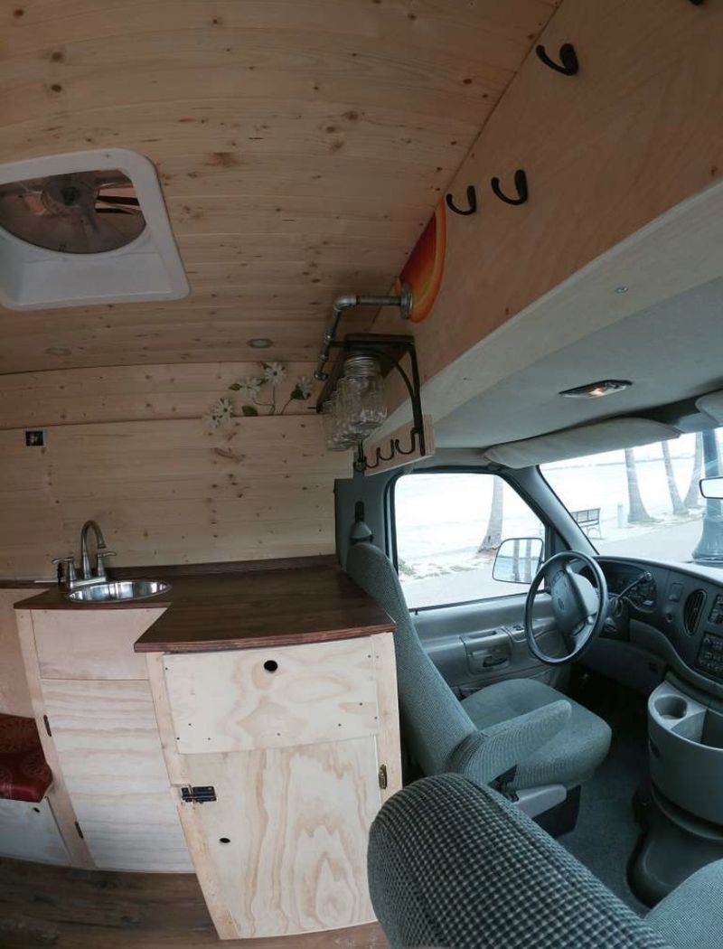 Picture 4/13 of a Ford Econoline Camper Van w/ Cozy Cabin Feel for sale in Eugene, Oregon