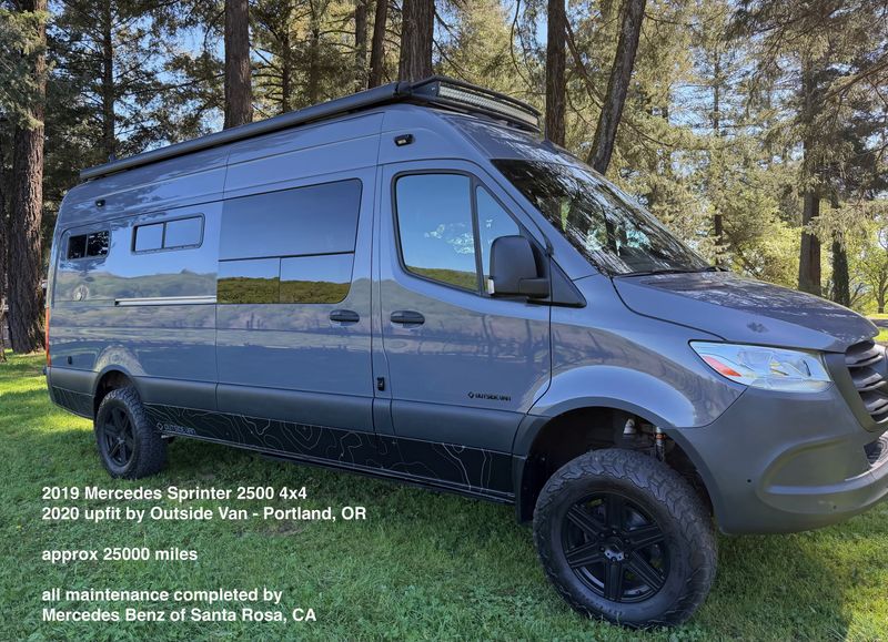 Picture 1/45 of a Custom Outside Van Build | 4 x 4 Sprinter Adventure Van for sale in Healdsburg, California