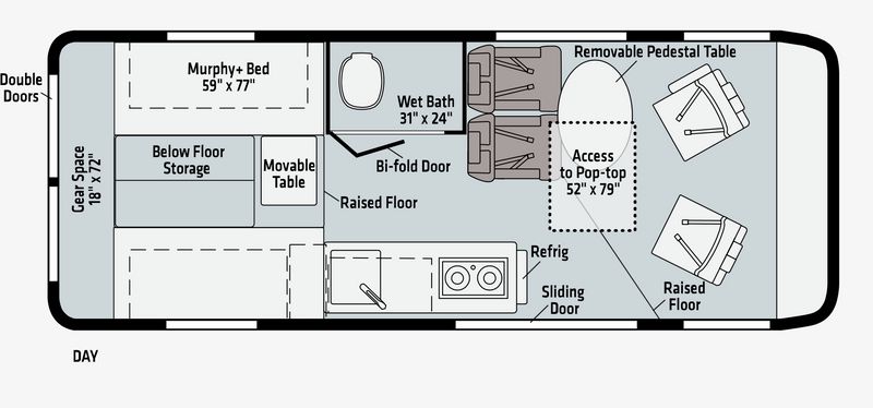 Picture 4/18 of a 2022 Winnebago Solis 59PX for sale in Bozeman, Montana