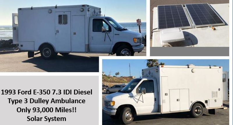 Picture 1/23 of a Ambulance Conversion, Solar, Diesel, 93K Miles, Great Cond for sale in San Diego, California