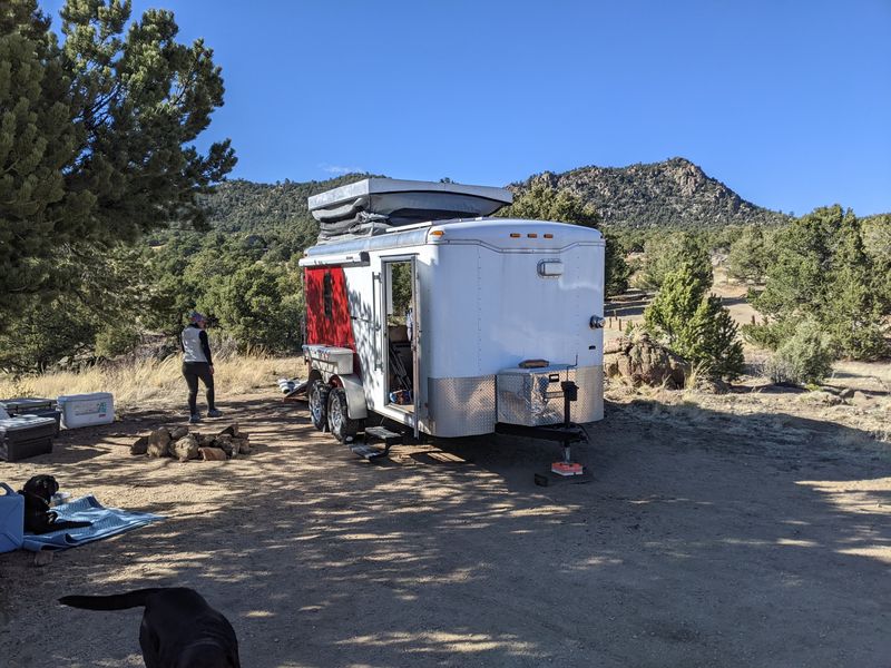 Picture 4/10 of a 16' Toyhauler with Colorado Campervan Top for sale in Bozeman, Montana