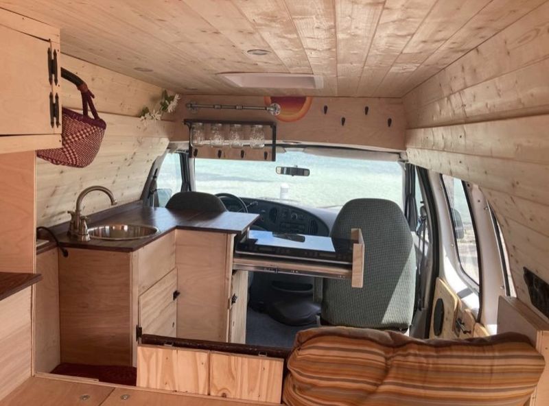 Picture 6/13 of a Ford Econoline Camper Van w/ Cozy Cabin Feel for sale in Eugene, Oregon